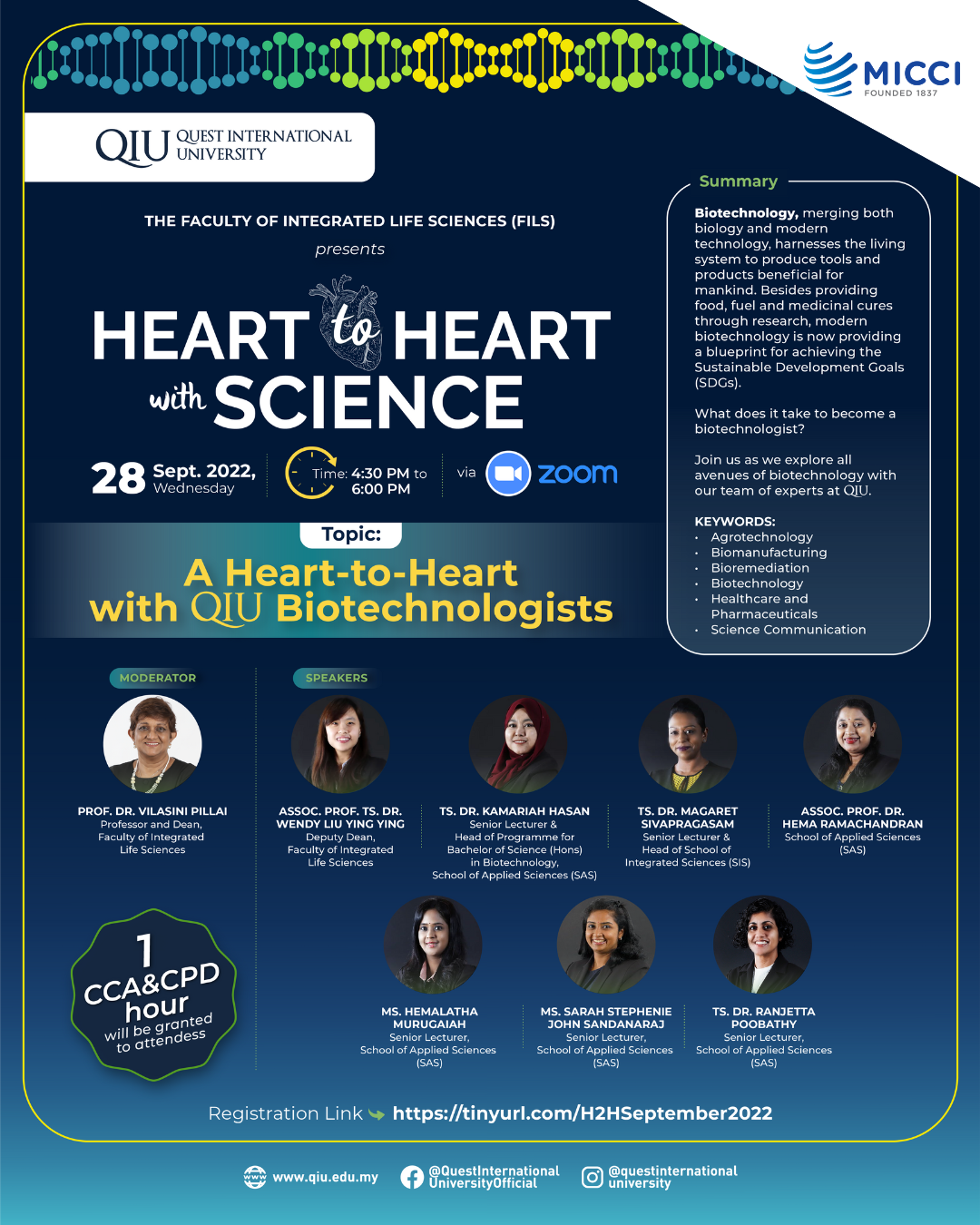 [QIU Webinar] Heart-To-Heart With Science